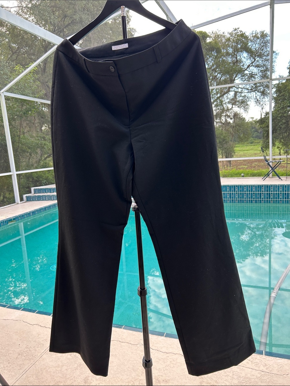 Charter Club Black Wide-Leg Dress Pants Size 12  Katherine Fit